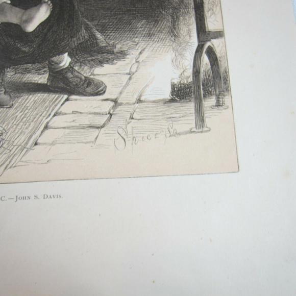 Antique 1873 Wood Engraving Print After the Frolic by John S. Davis, The Aldine - Picture 8 of 12